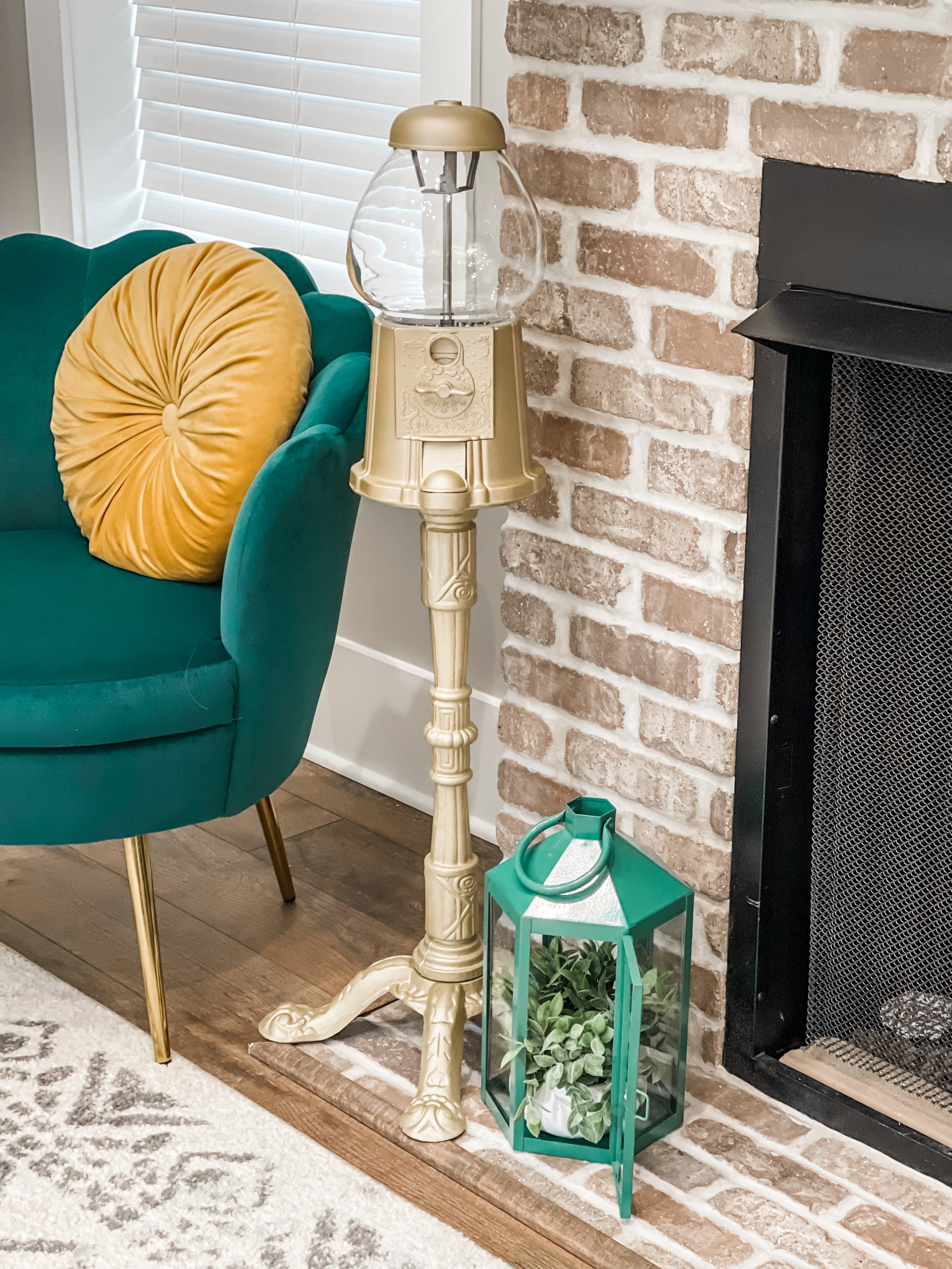 gold painted gumball machine ReFabbed