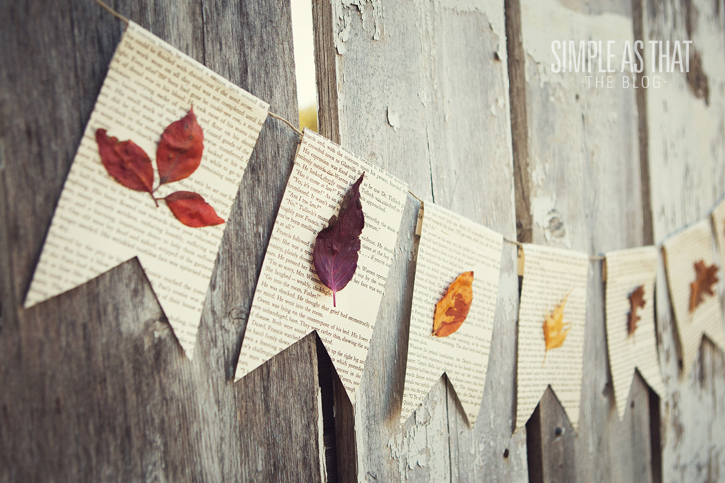 Leaf banner | Nature banner craft |