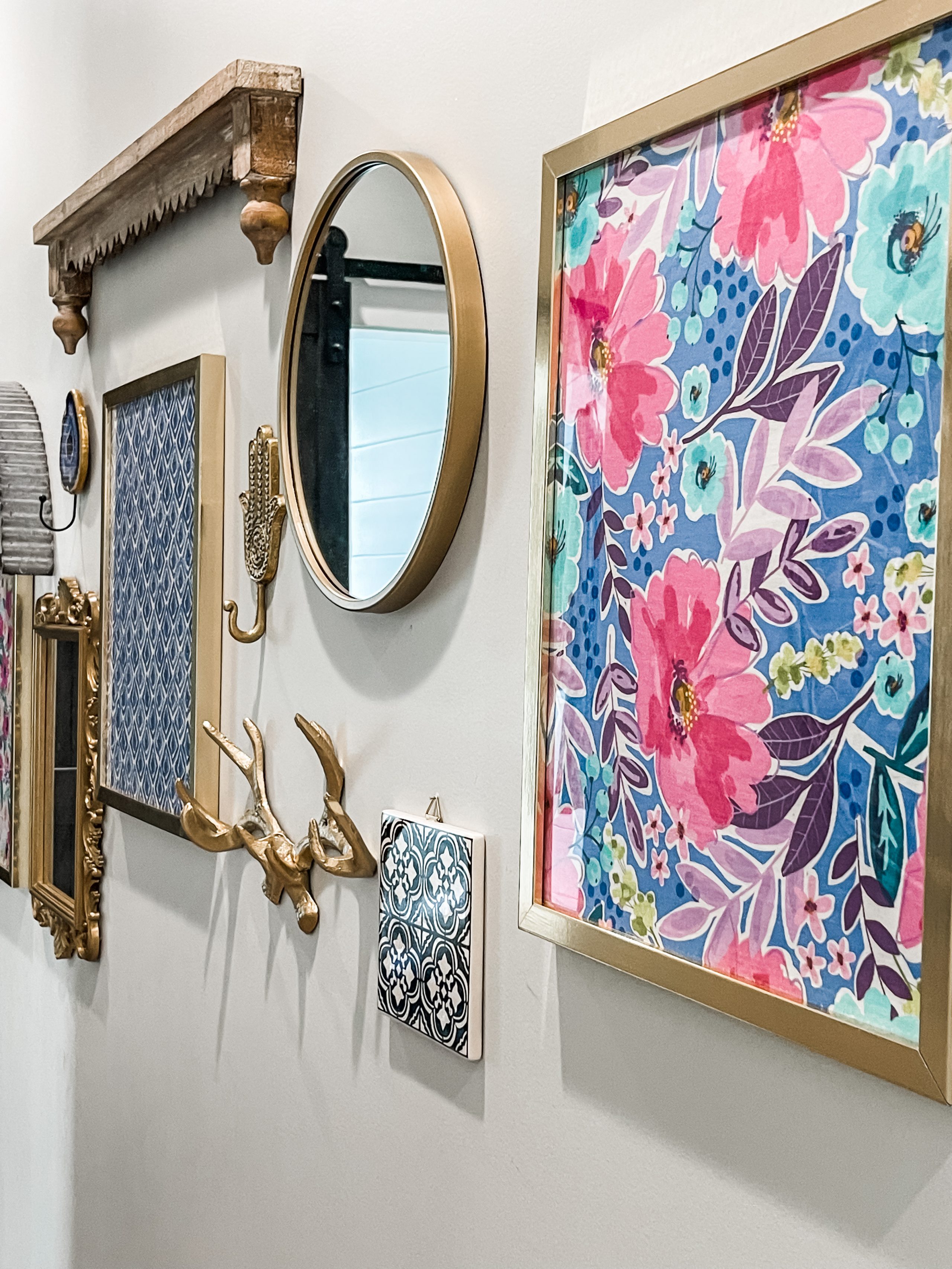 framed fabric wall art ReFabbed