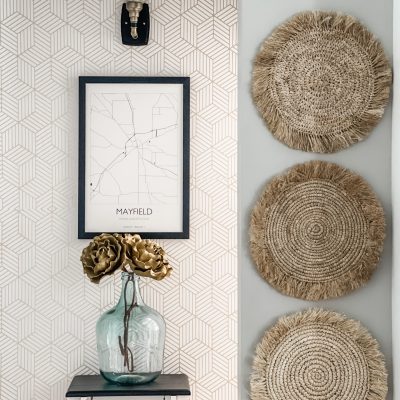 hallway accent wall makeover