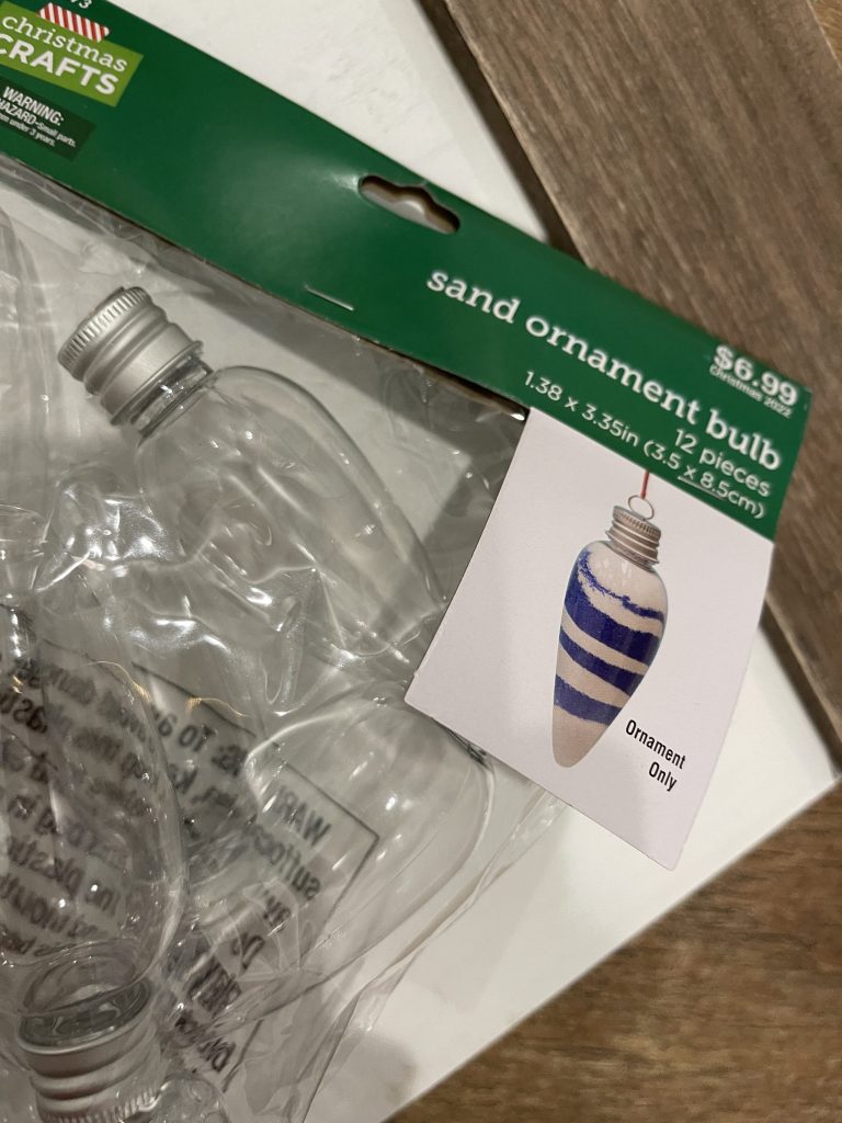 plastic bulb ornaments