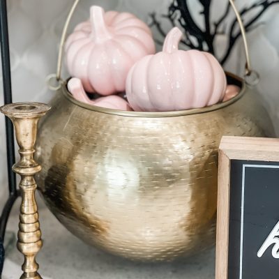 decorating with a cauldron for halloween