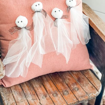 diy halloween ghost pillow