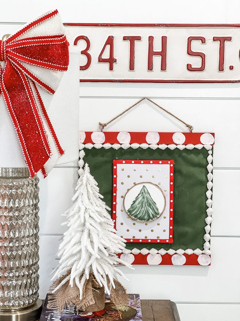 diy christmas canvas sign - Re-Fabbed