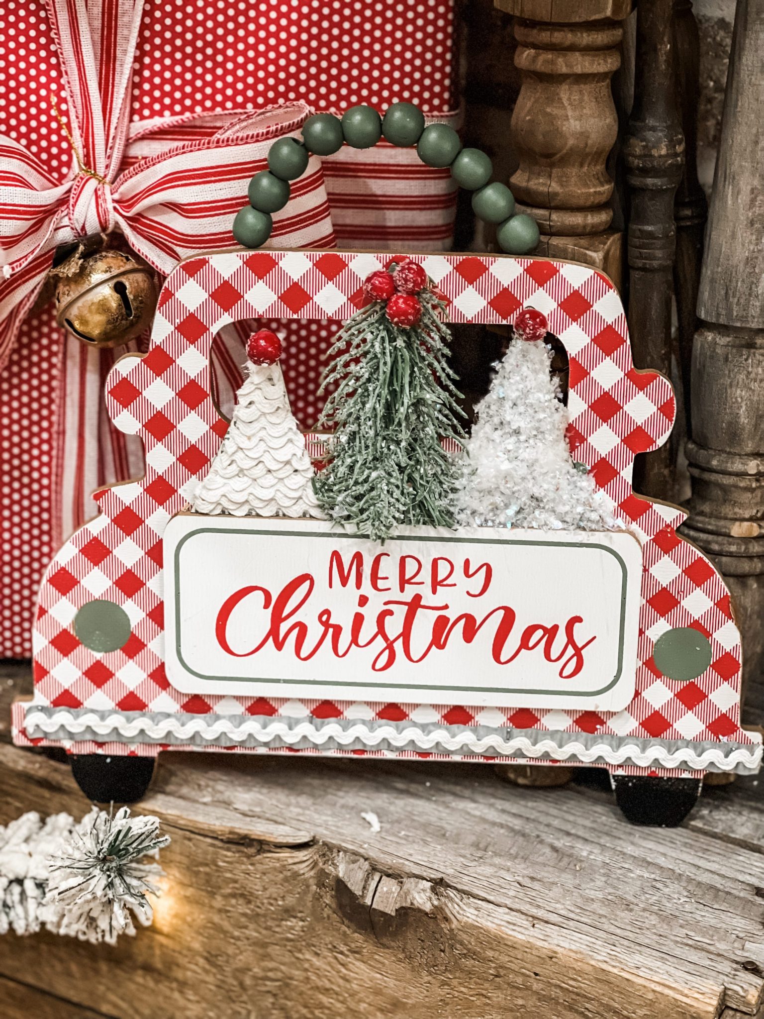 dollar general christmas sign makeover ReFabbed