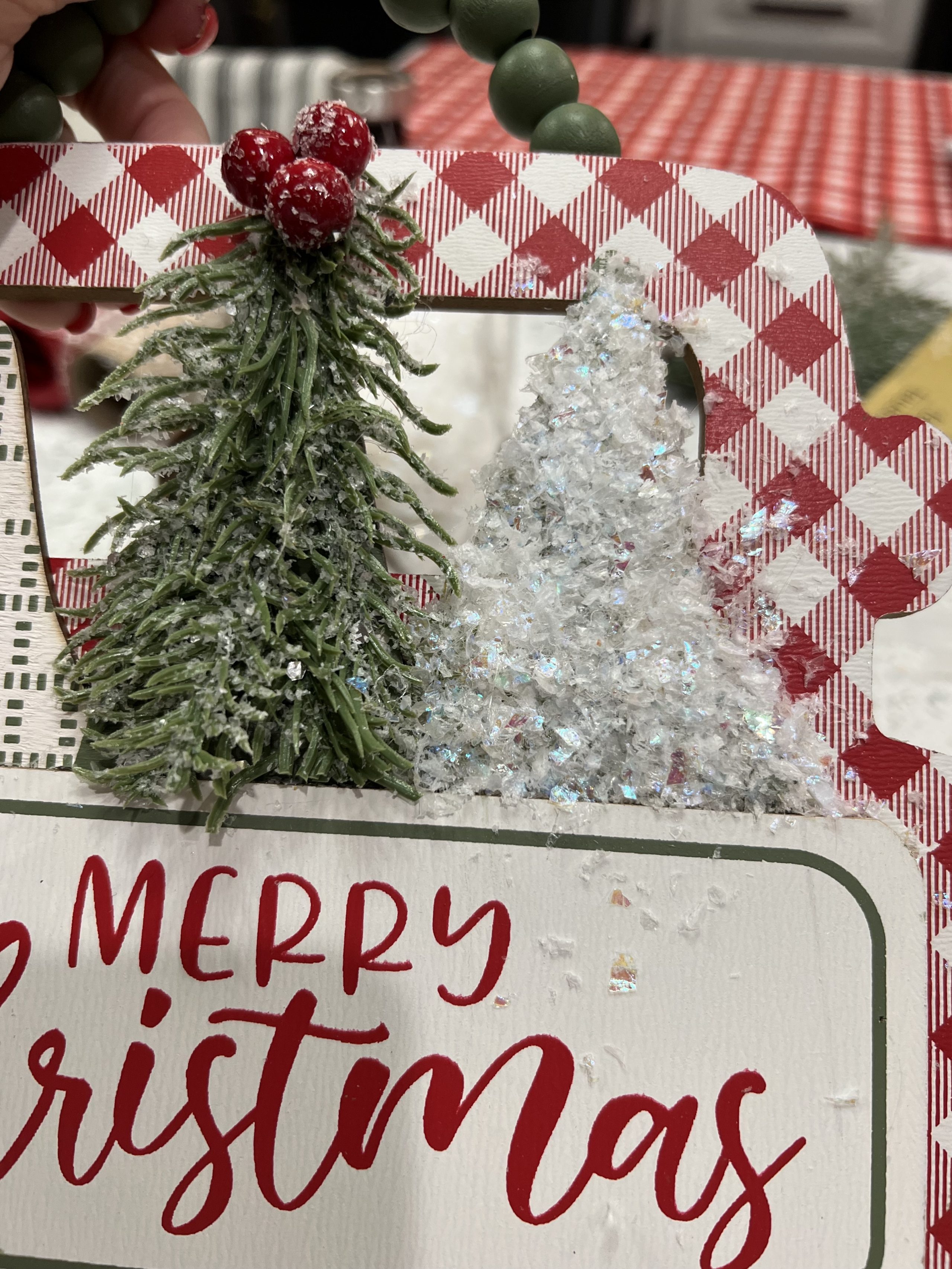 dollar general christmas sign makeover ReFabbed