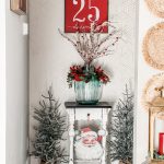 hallway nook christmas decor