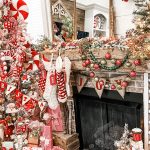 traditional styled christmas mantel