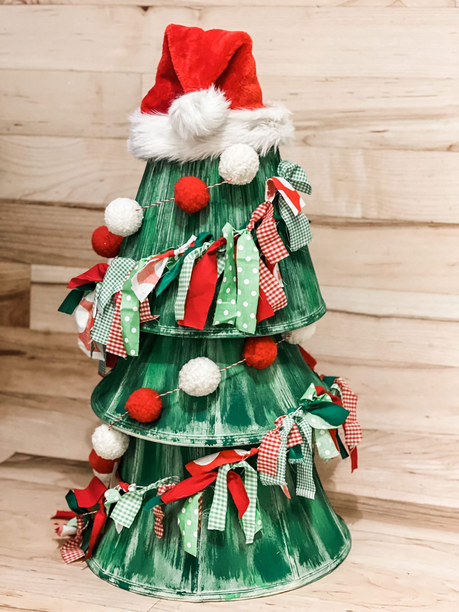 diy lamp shade christmas tree ReFabbed