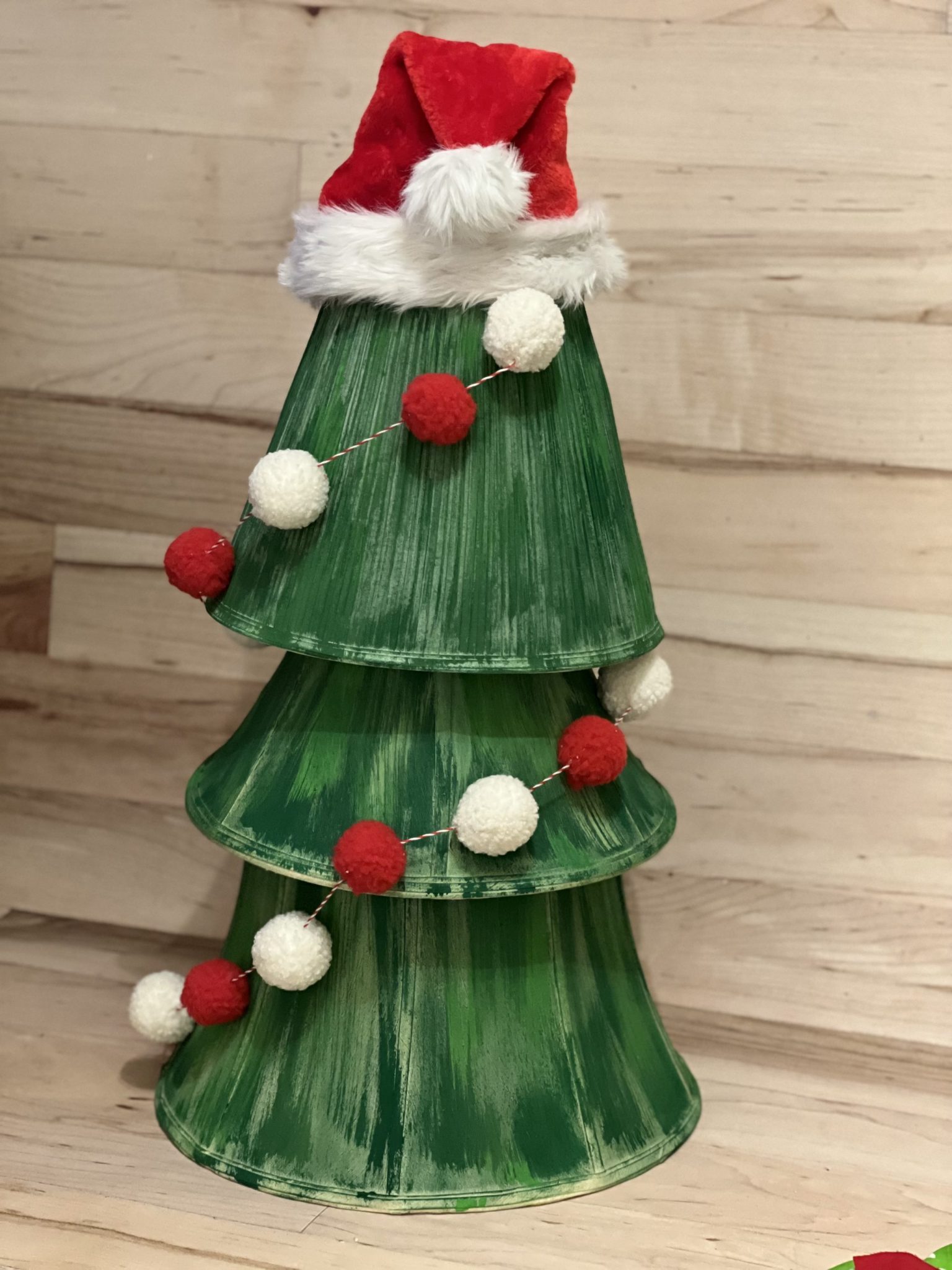 diy lamp shade christmas tree ReFabbed