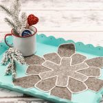 diy snowflake tray with pan protectors