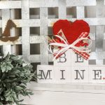 dollar tree valentine sign makeover