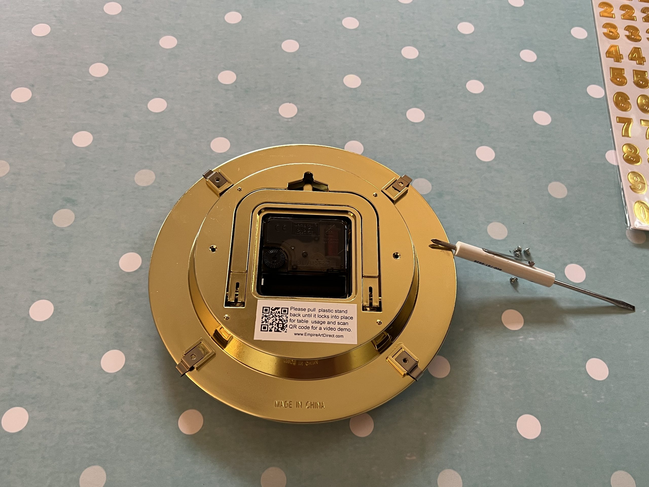 diy hobby lobby clock makeover ReFabbed