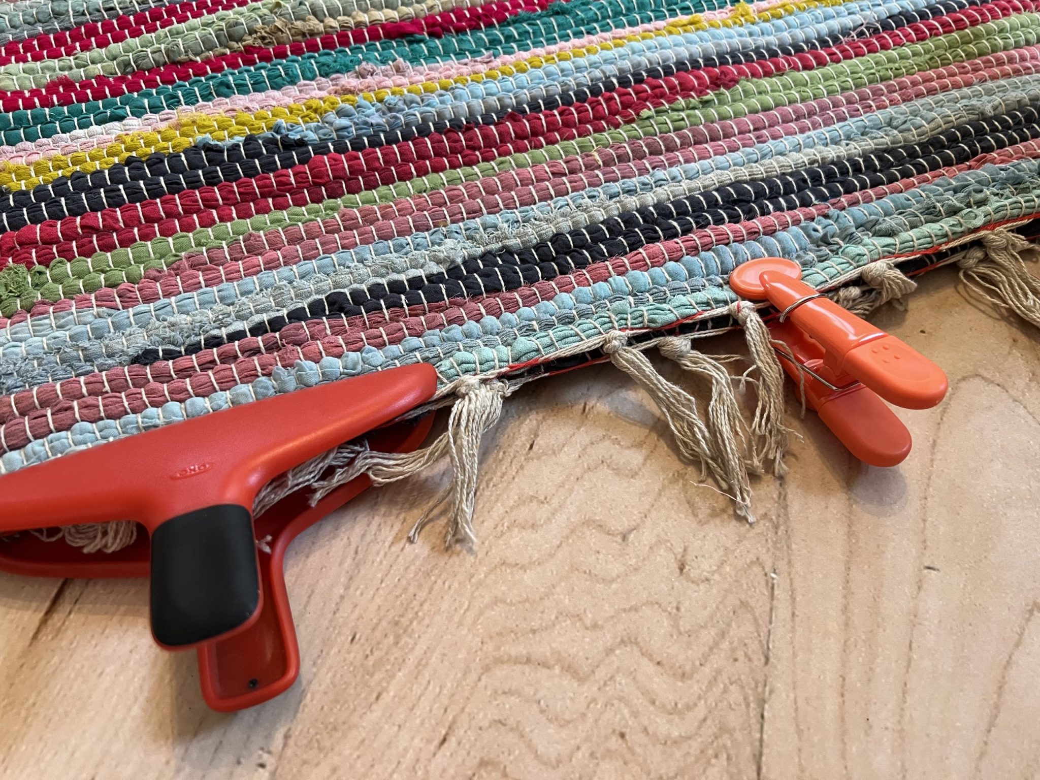 dollar tree bohemian rug ReFabbed