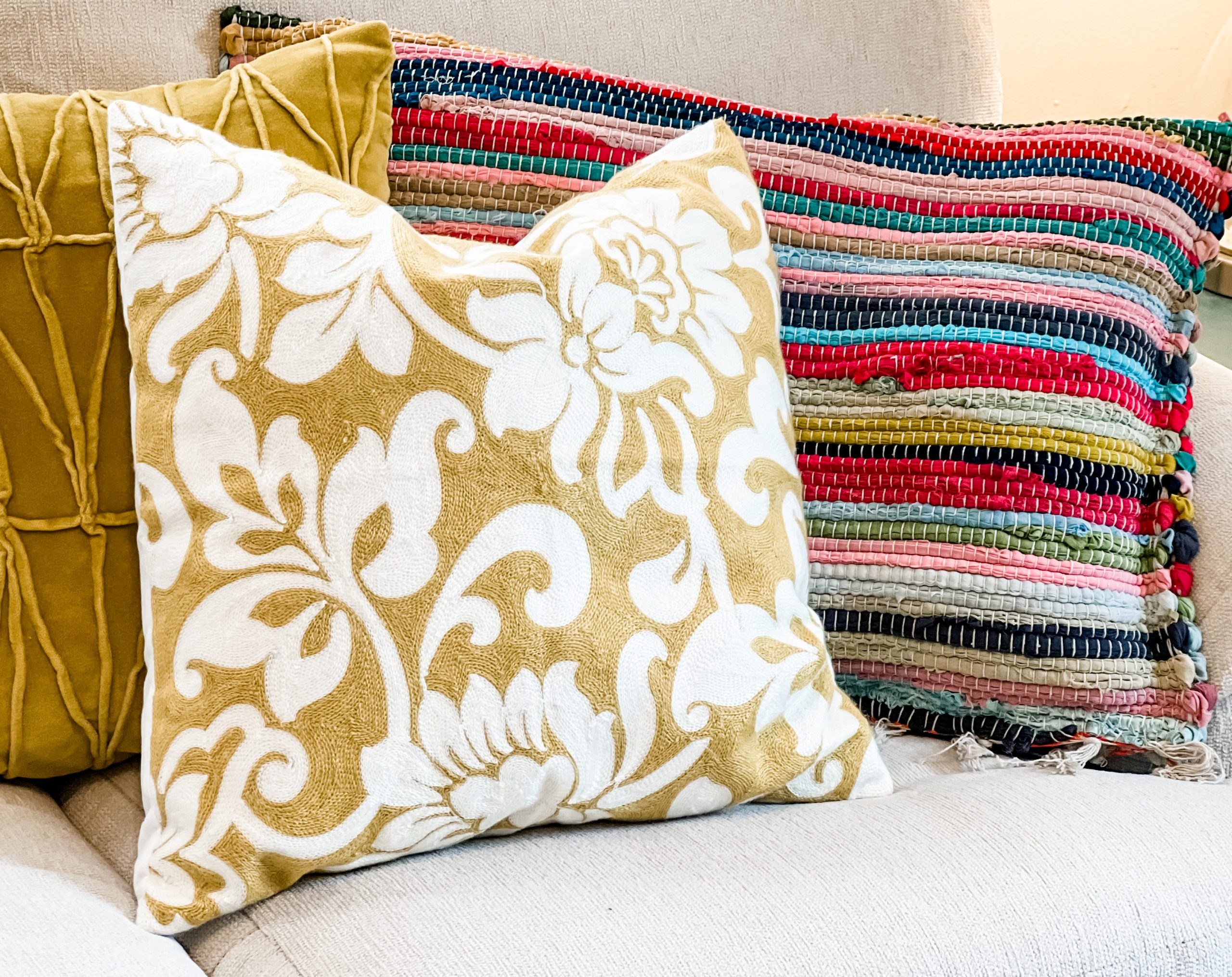 dollar tree bohemian rug ReFabbed