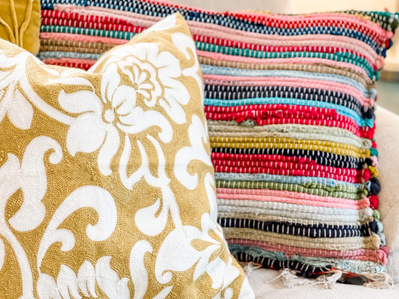 dollar tree bohemian rug ReFabbed