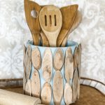 diy driftwood utensil holder