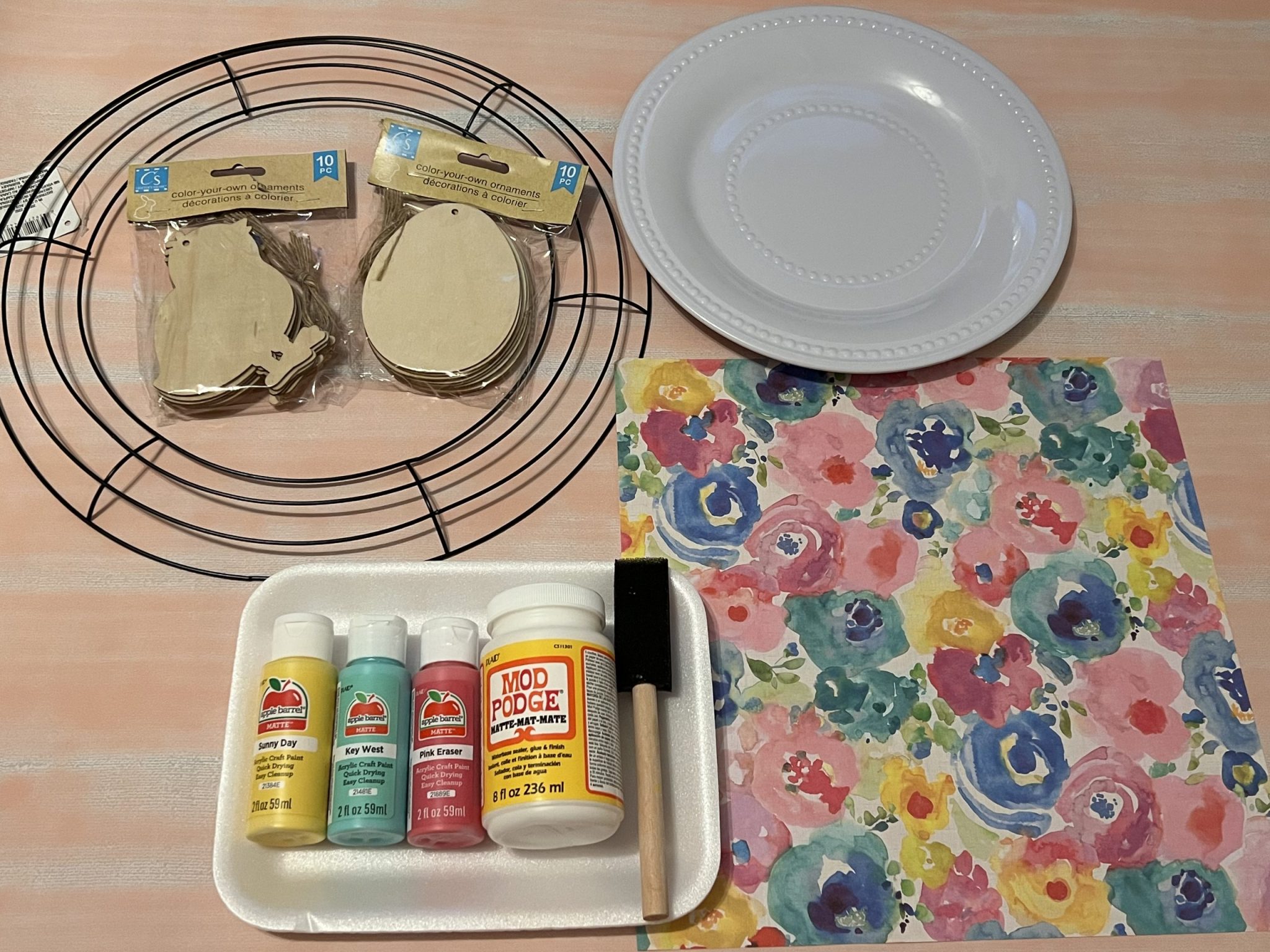 diy dollar tree easter charger ReFabbed