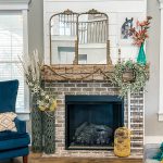 spring mantel inspiration with yellows and greens