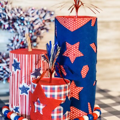 how to make diy firework decorations for table