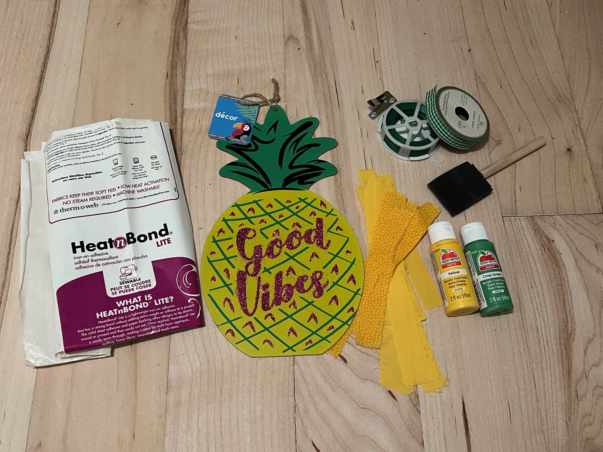 dollar tree pineapple decor ReFabbed