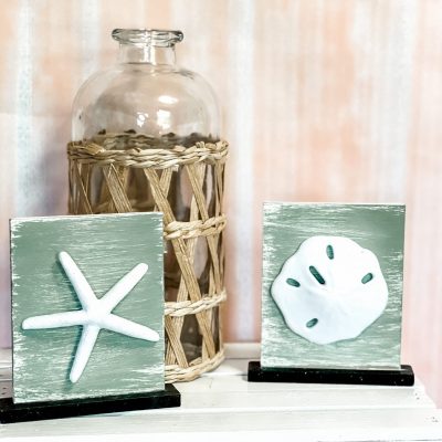 how to make beach decor from dollar store items