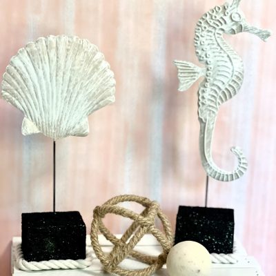 how to make dollar tree coastal decor using a garden stake