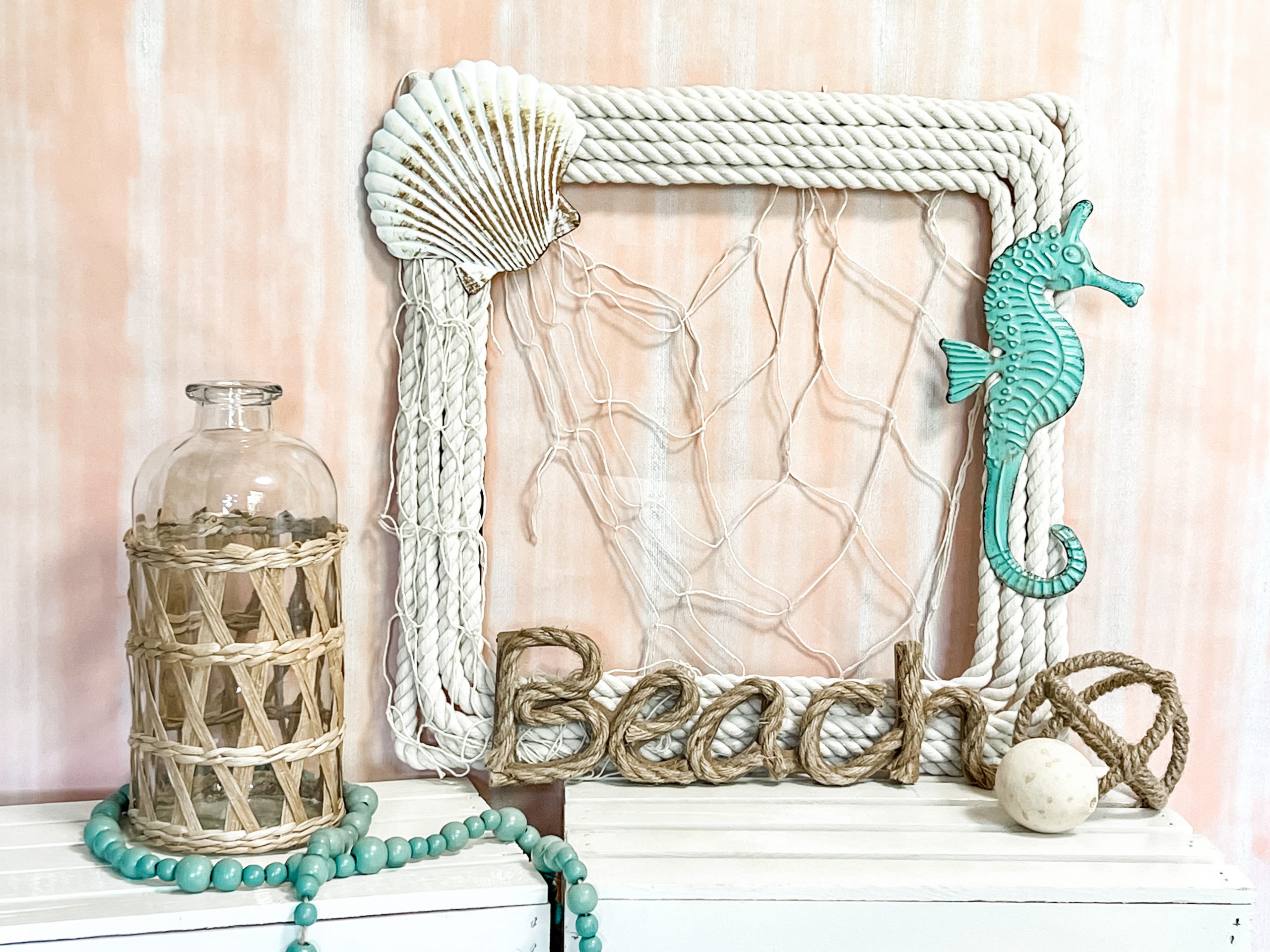 how to make a dollar tree coastal wreath - Re-Fabbed