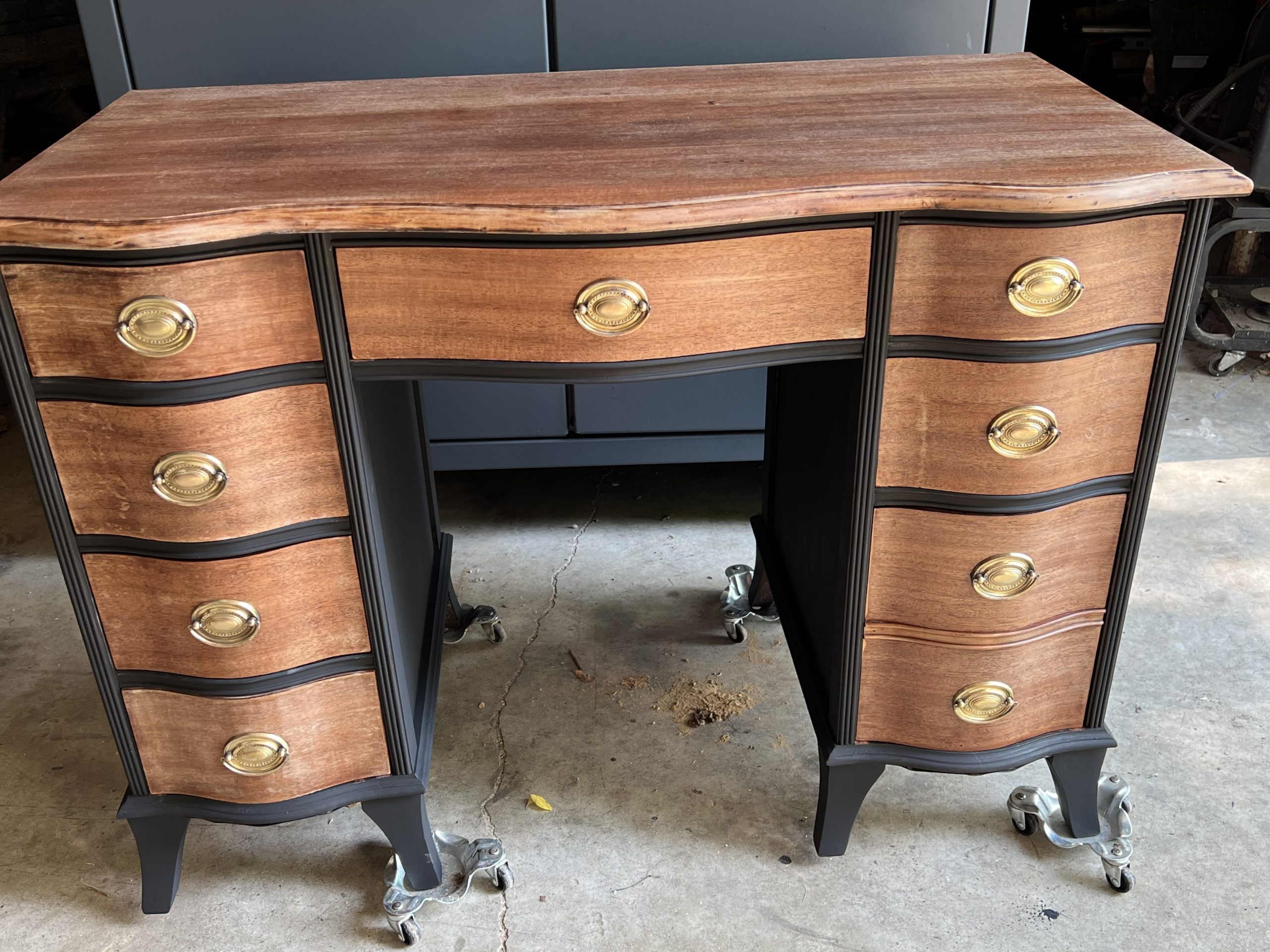 how to bleach wood veneer furniture using household bleach ReFabbed