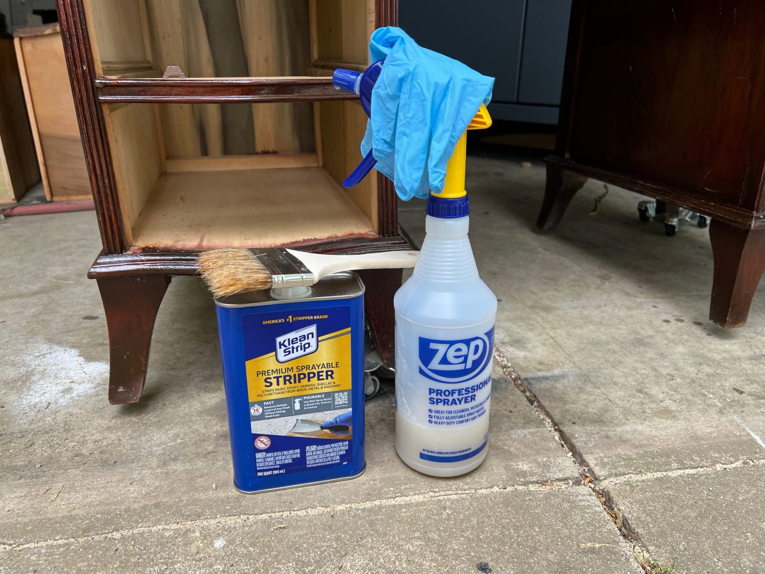 how to bleach wood veneer furniture using household bleach ReFabbed