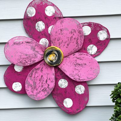 how to make a diy flower with aluminum screen