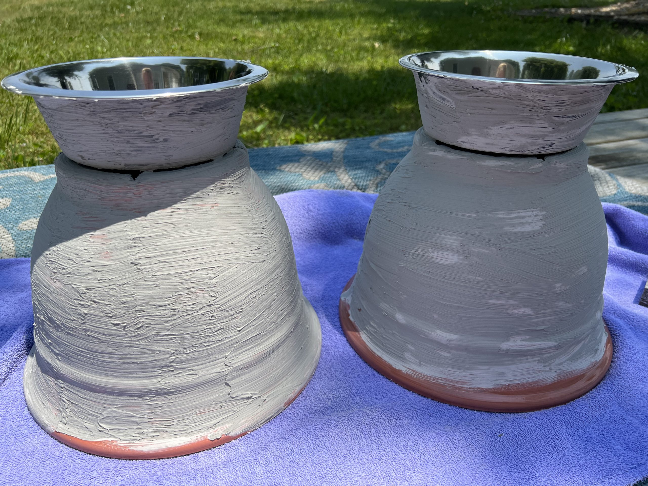 how to make a diy faux concrete planter ReFabbed