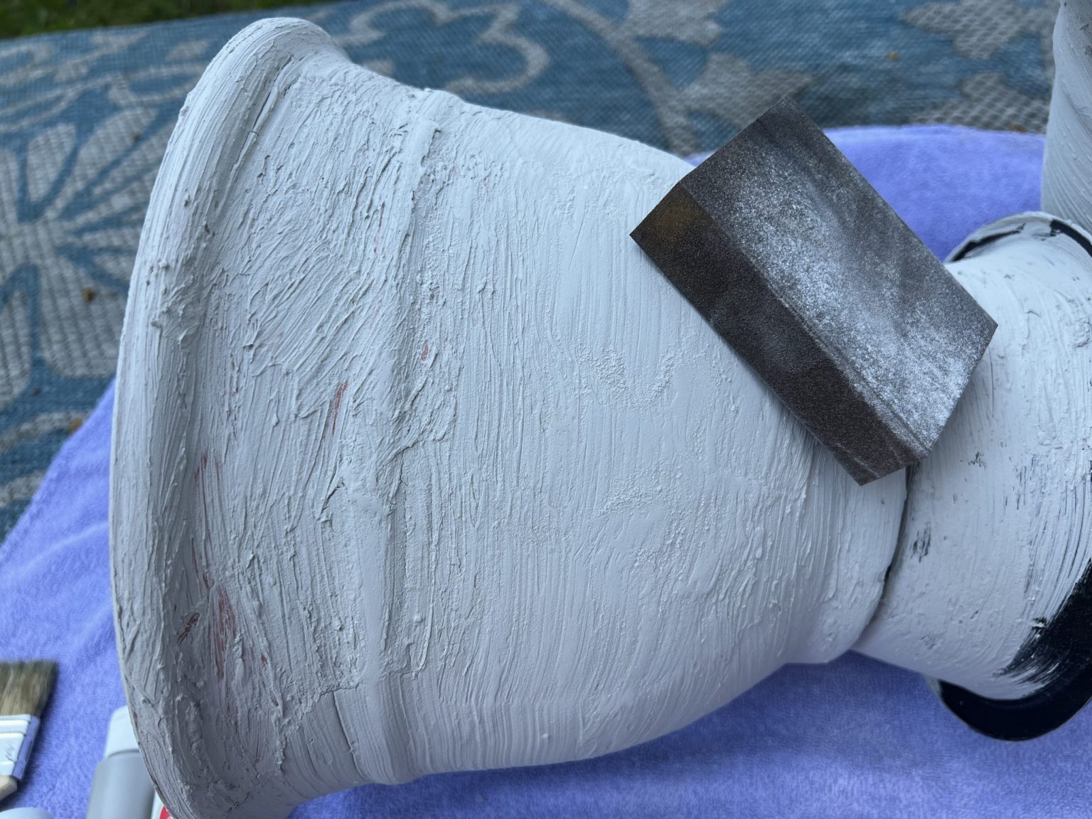 how to make a diy faux concrete planter ReFabbed