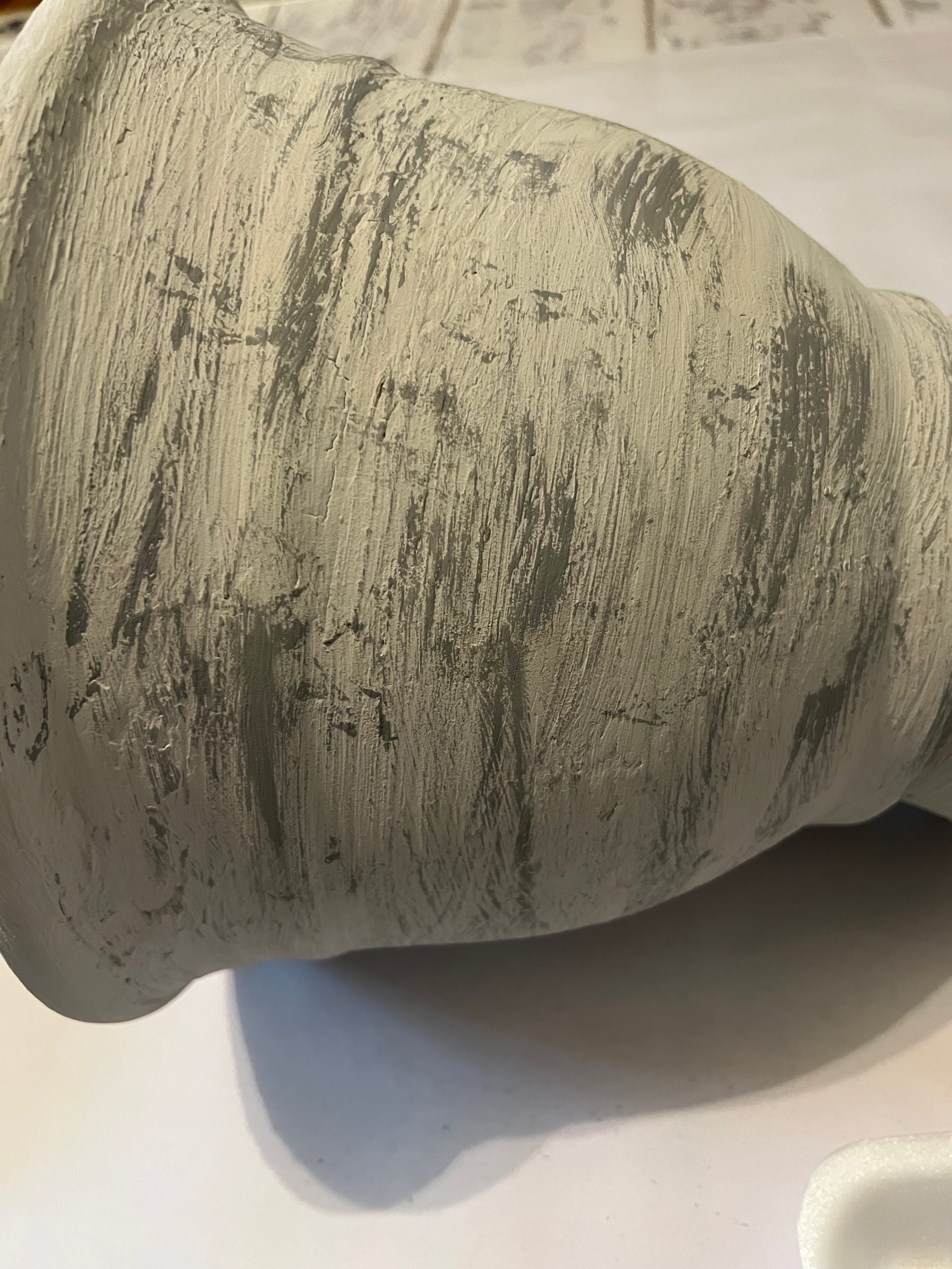 how to make a diy faux concrete planter ReFabbed