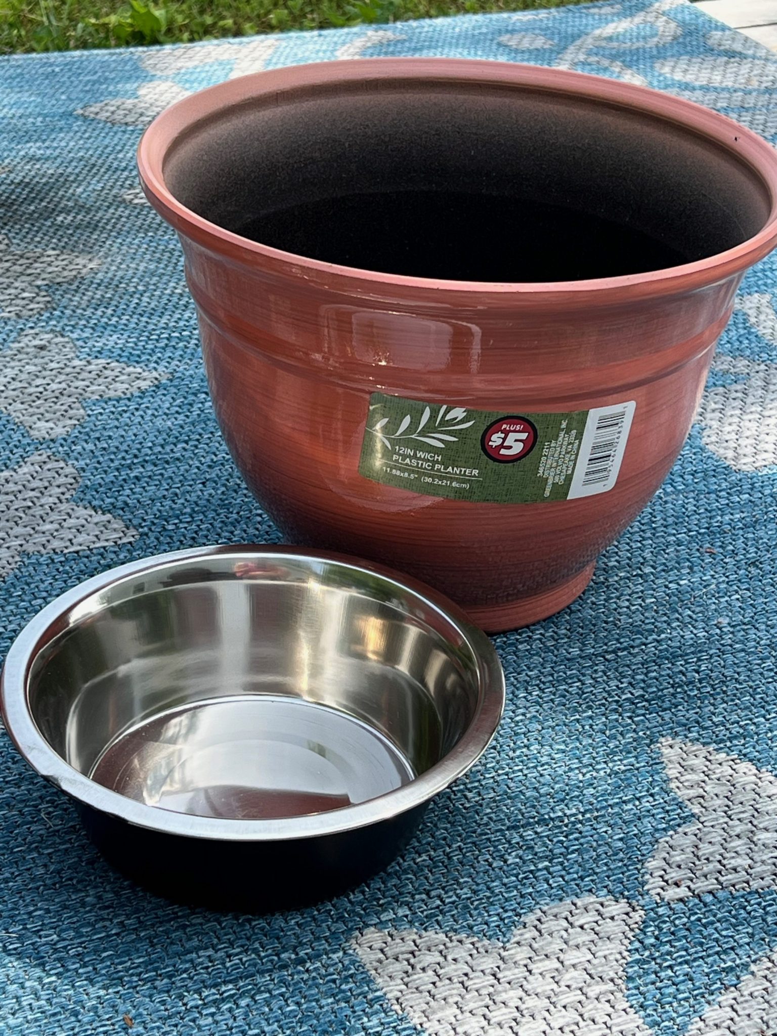 how to make a diy faux concrete planter ReFabbed