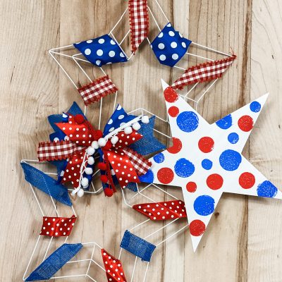 how to make a diy patriotic door hanger