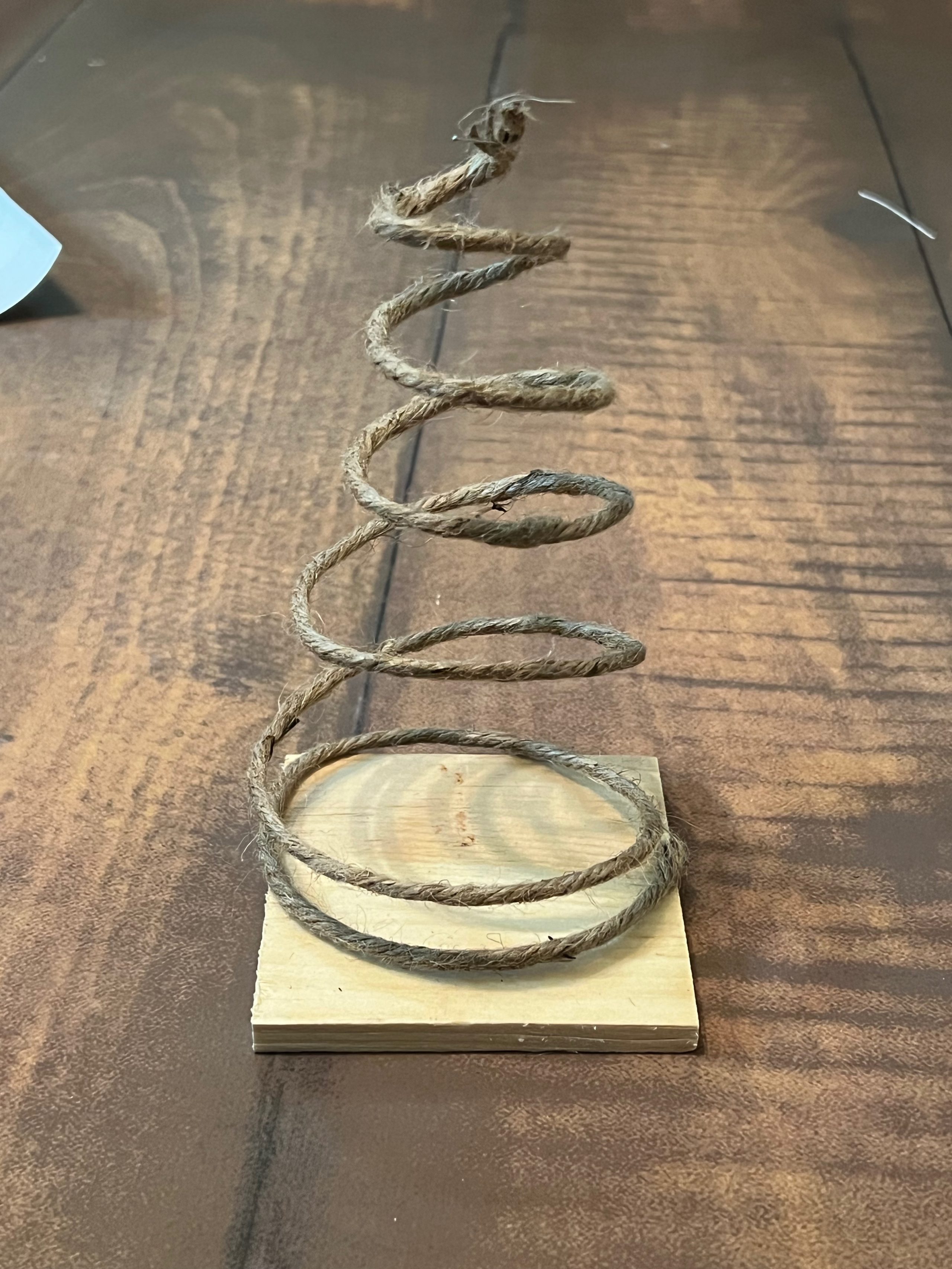how to make diy spiral trees with wired jute ReFabbed