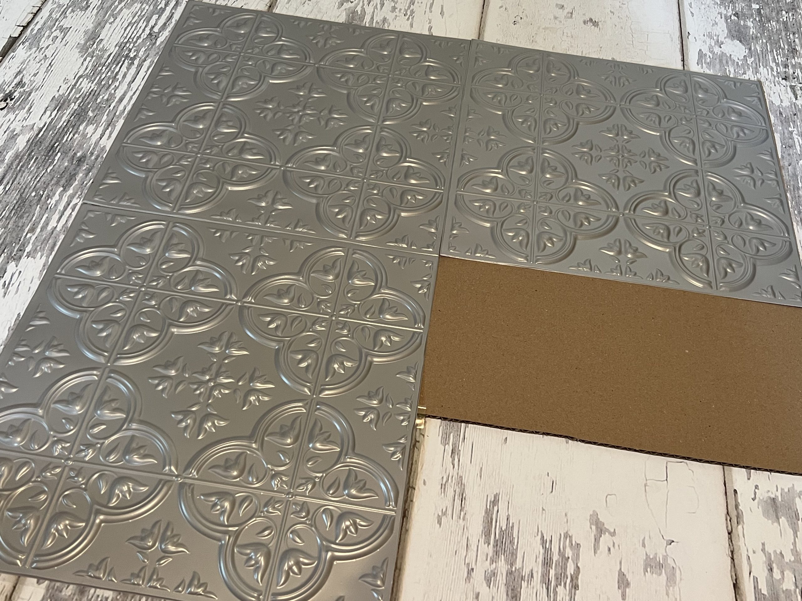 how to use adhesive wall tiles for christmas decor ReFabbed