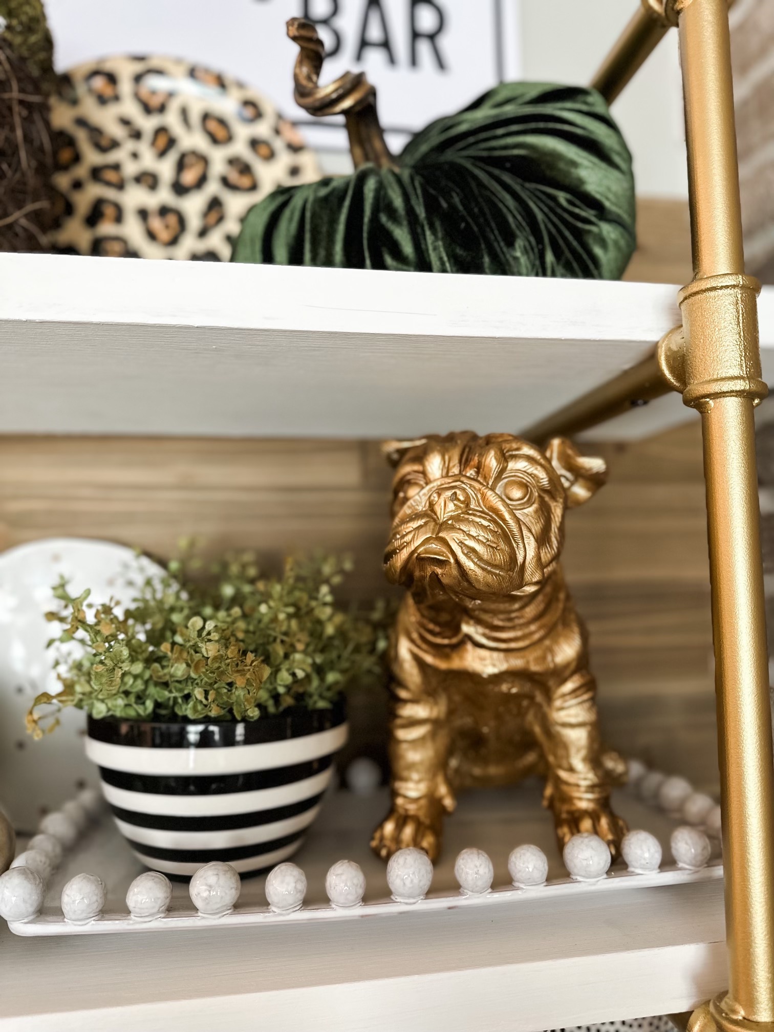 how to style a coffee bar for fall - Re-Fabbed