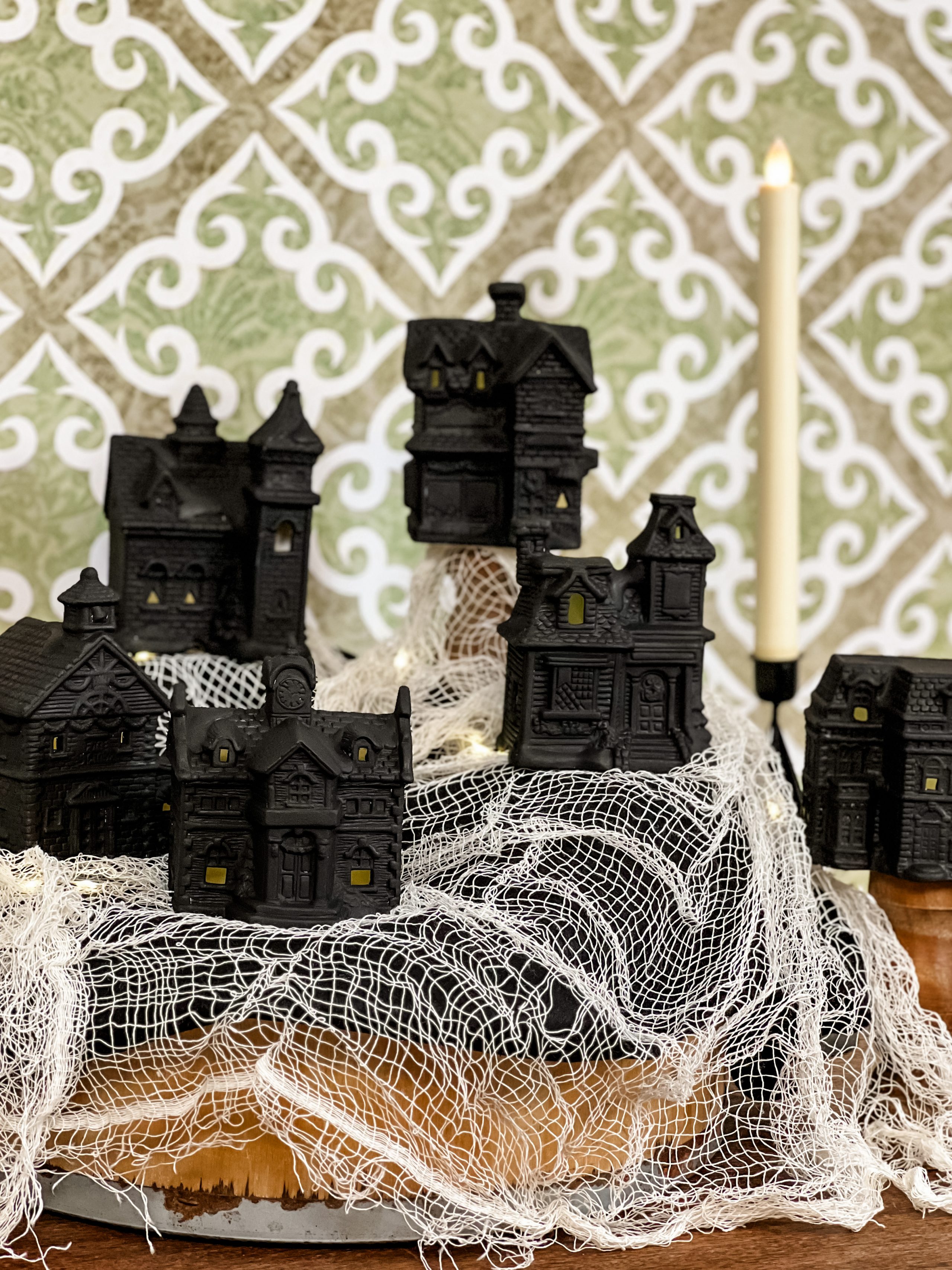 how to make a halloween village - Re-Fabbed