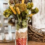 how to create an easy fall centerpiece using dried beans