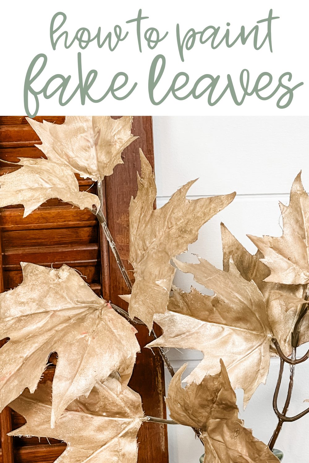 how to paint fake fall leaves - Re-Fabbed