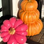 how to spray paint artificial pumpkins