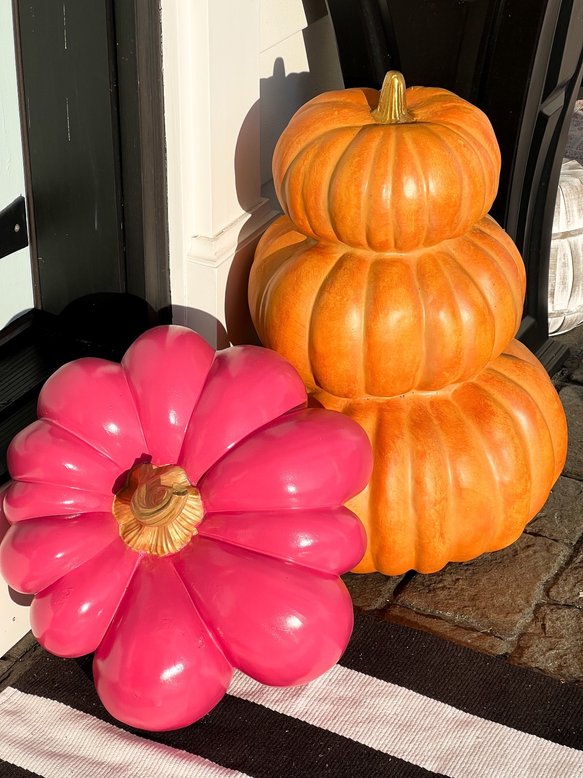how to spray paint artificial pumpkins - Re-Fabbed