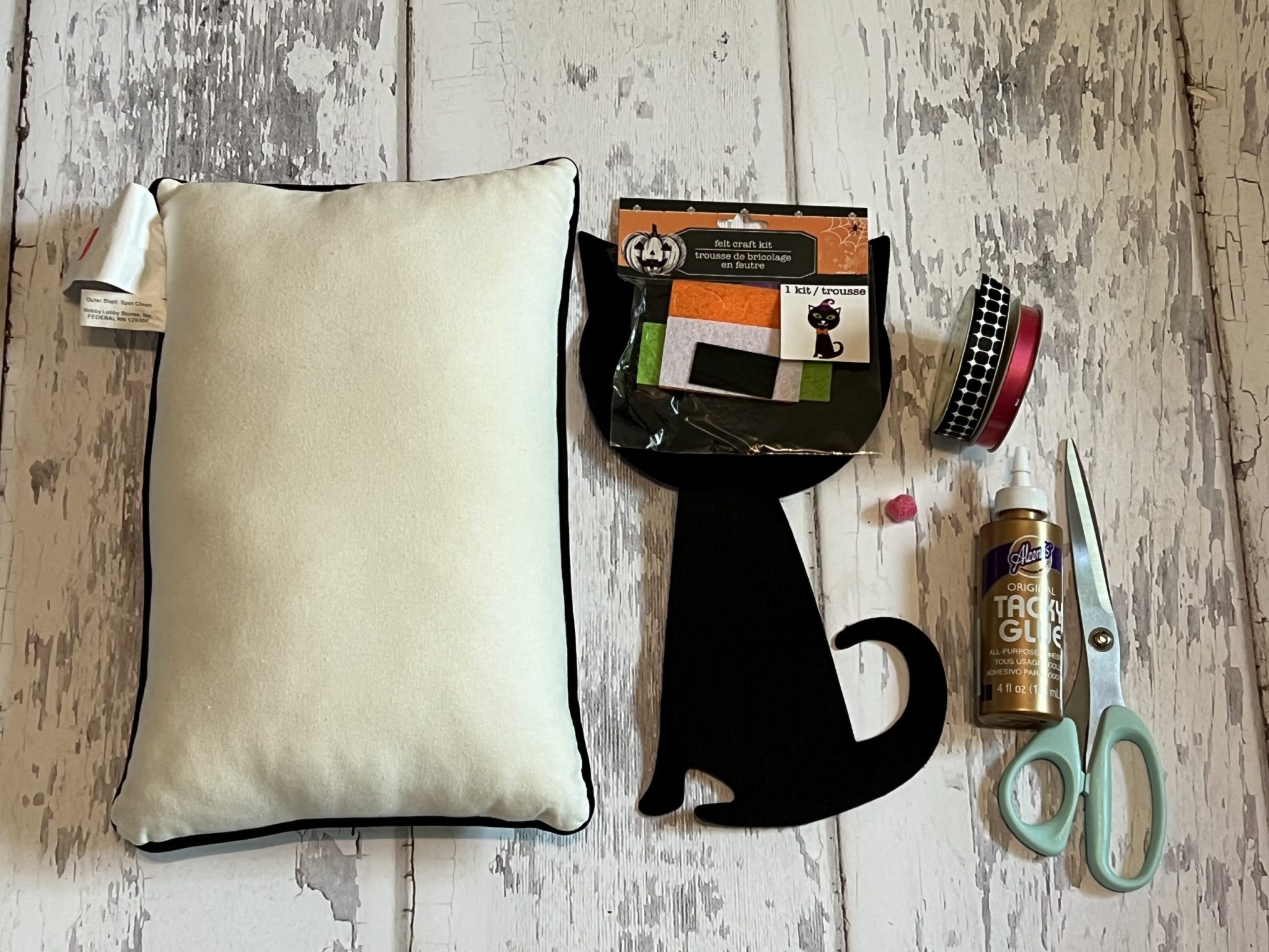 how to make a diy halloween cat pillow ReFabbed