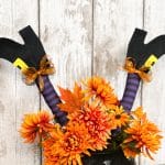 how to make diy witch leg picks for wreaths