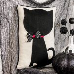 how to make a diy halloween cat pillow