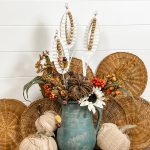 how to create fall decor with dollar tree garden stakes
