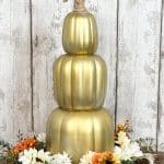 how to makeover the dollar tree stacked pumpkins