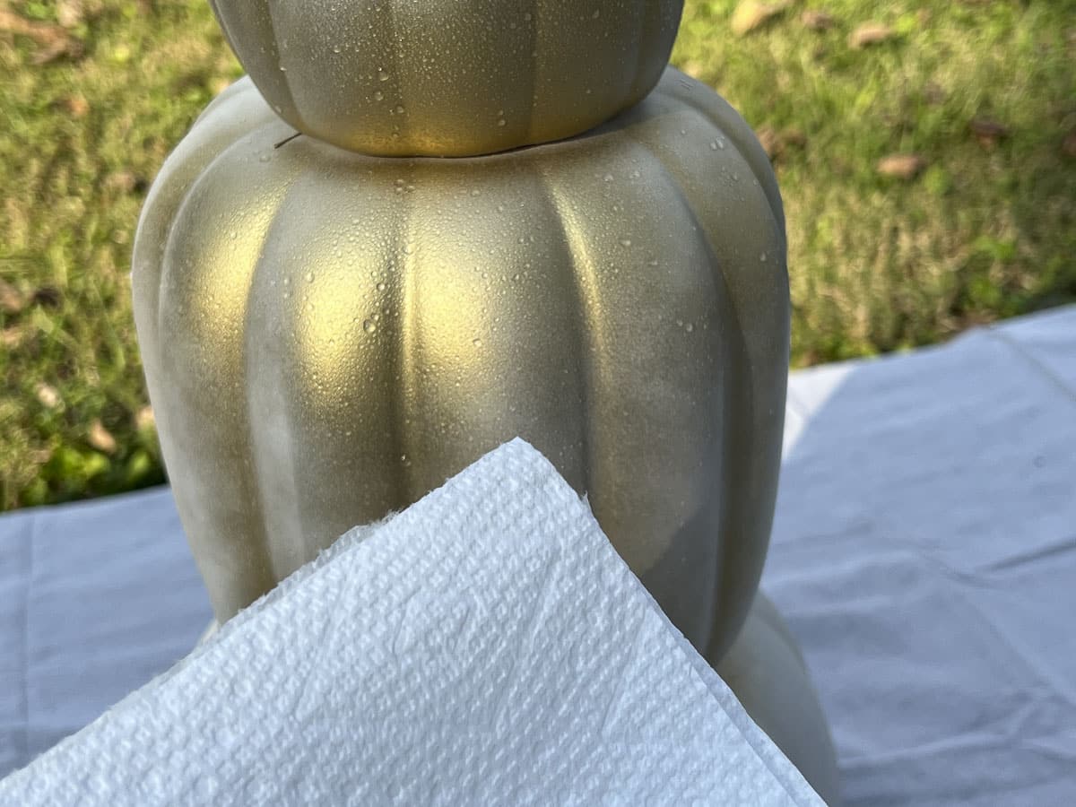 how to makeover the dollar tree stacked pumpkins - Re-Fabbed